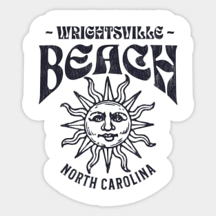 Wrightsville Beach, NC Summertime Vacationing Watchful Sun Sticker